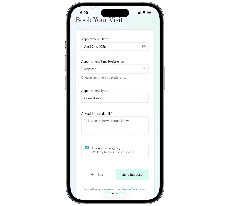 Mobile Booking UI