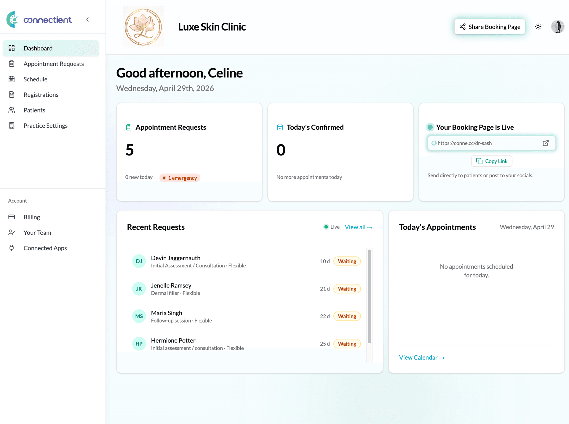 Appointment Dashboard